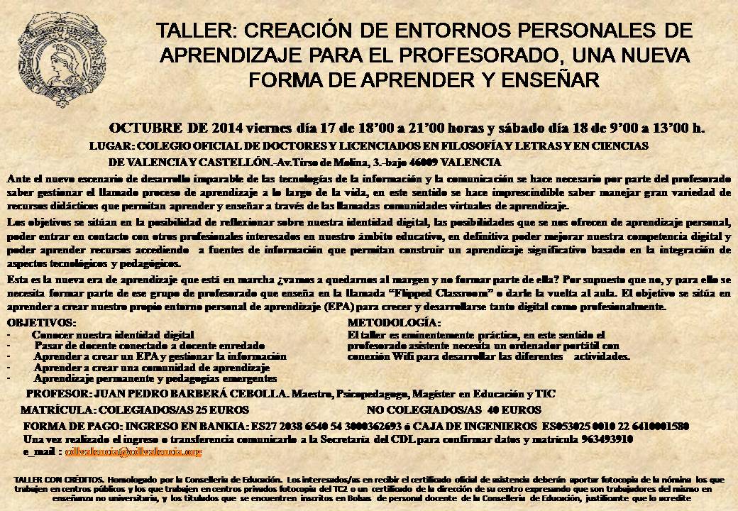 TALLER CREACION ENTORNOS-OCTUBRE