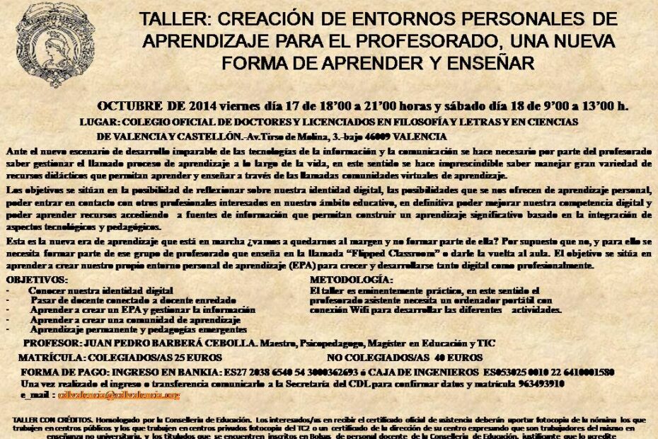 TALLER CREACION ENTORNOS-OCTUBRE