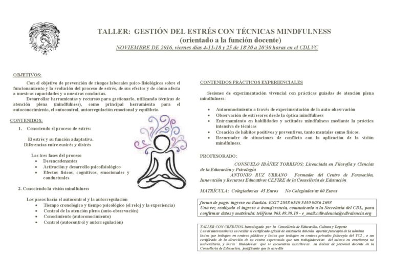 GESTION DEL ESTRES MINDFULNESS