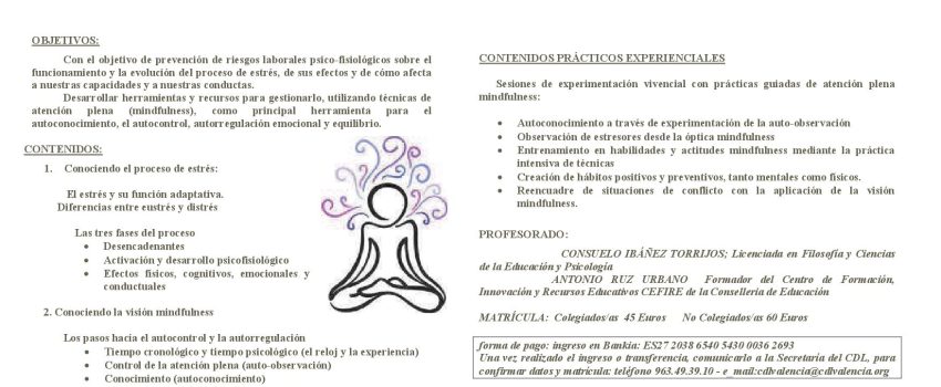 GESTION DEL ESTRES MINDFULNESS