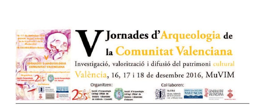 Programa. V Jornades dArqueologia CV 1